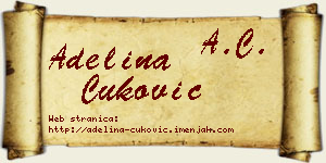 Adelina Ćuković vizit kartica